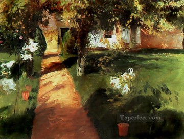  naturalism Oil Painting - Garden TGT Barbizon naturalism realism Jean Francois Millet